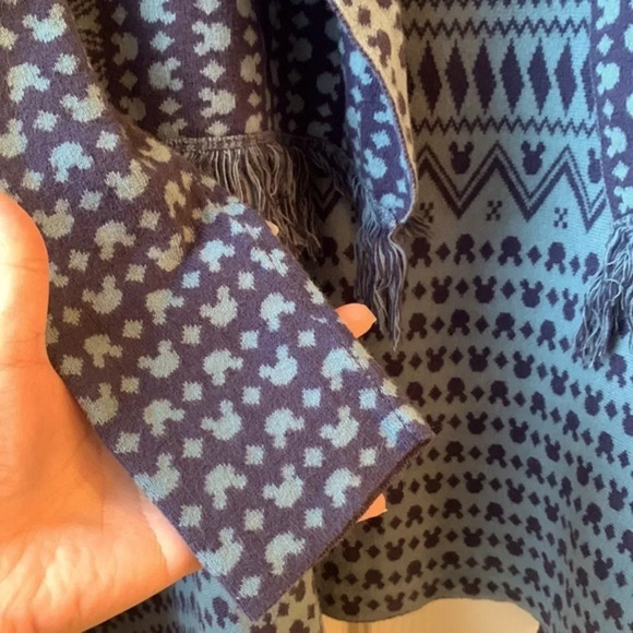 Disney Parks Authentic Original Open Cardigan Fringed Hem Disneyland Sweater M/L - Picture 4 of 5